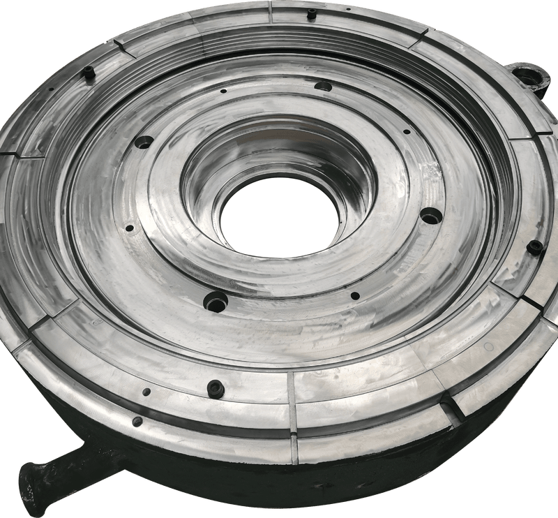 Metal mould for a polyurethane front liner plate