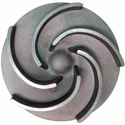 Semi-open metal impeller
